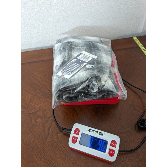 Lucky Brand Flannel Shirt S Black Plaid 7MS4000‎ Humboldt Woven Western Classic - Picture 10 of 11